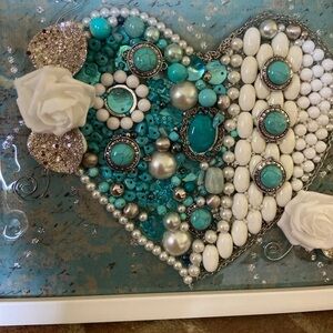 Vintage Jewelry Turquoise Heart